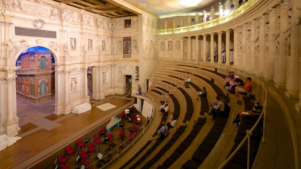 Vicenza showing theatre scenes and interior views