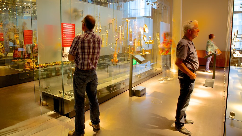 National Museum of Ethnology which includes interior views as well as a small group of people