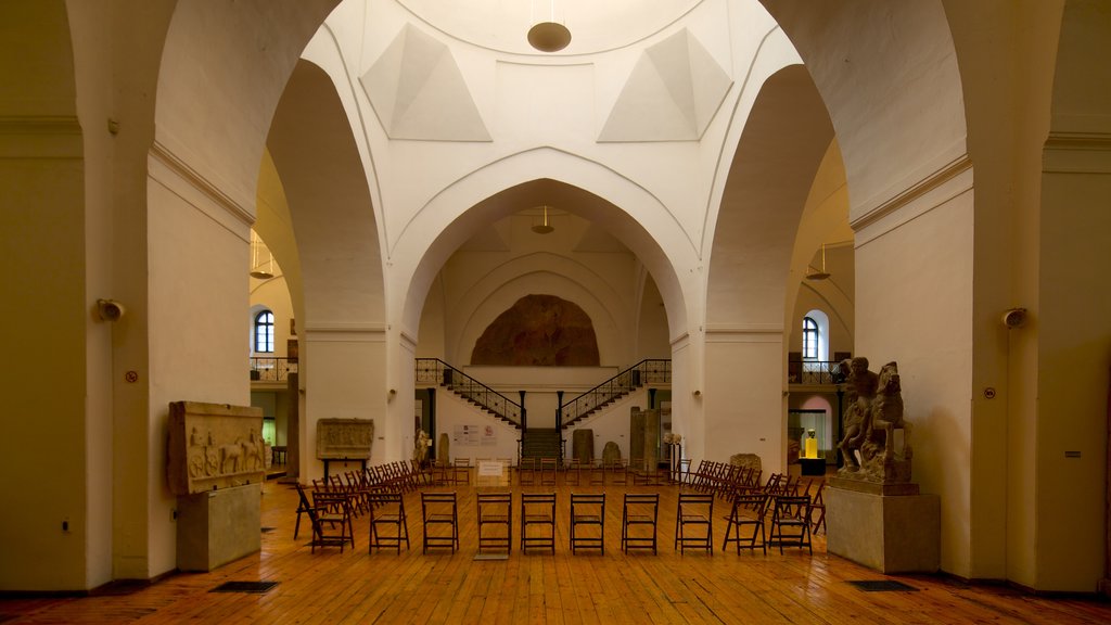 National Institute of Archaeology with Museum featuring interior views