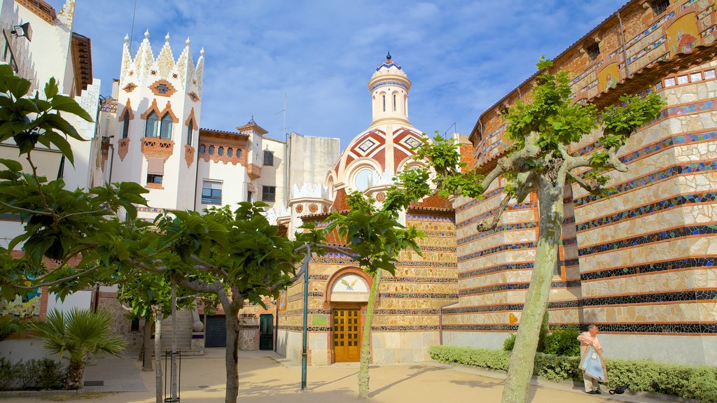 Iglesia de Sant Romà mostrando cenas de rua