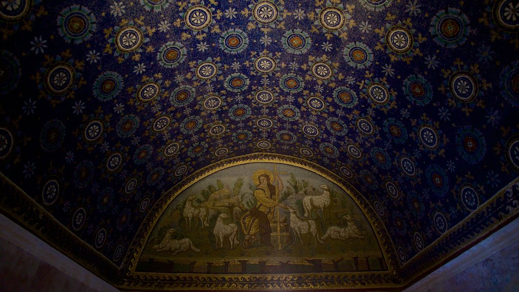 Mausoleum of Galla Placidia featuring heritage architecture, heritage elements and interior views