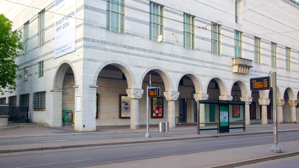 Basel Art Museum featuring street scenes