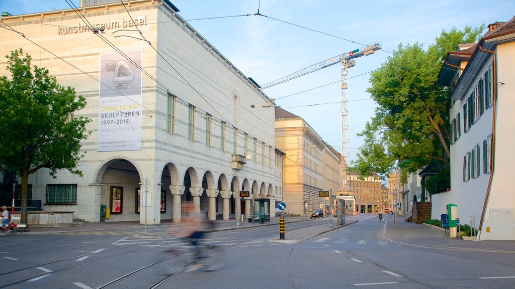 Basel Art Museum which includes street scenes