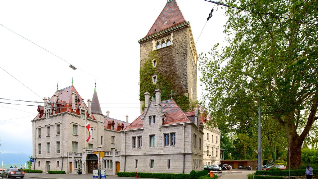 Lausana que incluye imágenes de calles