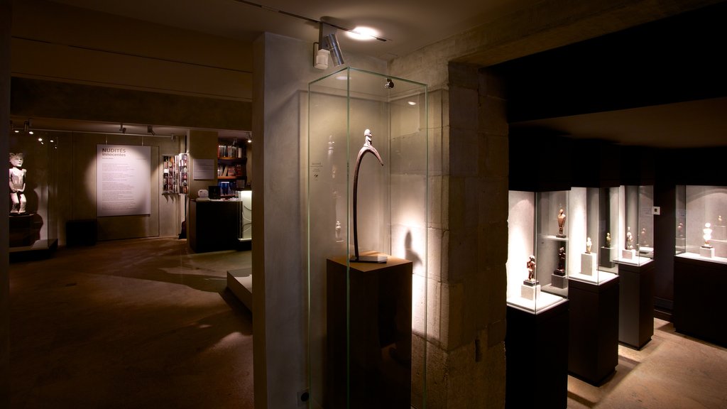 Barbier-Mueller Archeology Museum showing interior views