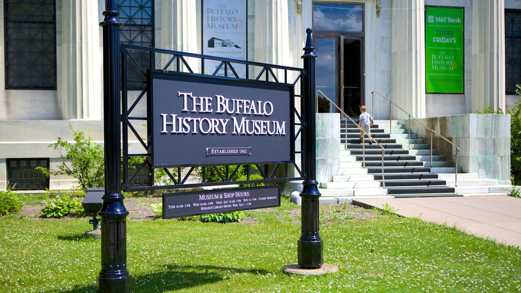 Buffalo showing signage