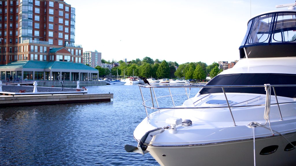 Brockville mostrando una bahía o puerto