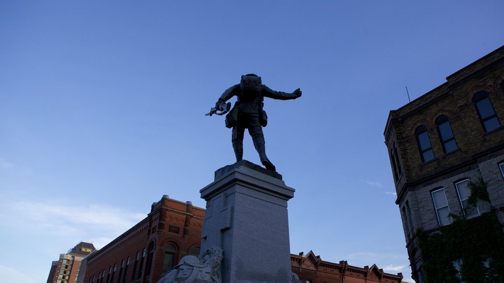 Brockville showing a statue or sculpture and outdoor art