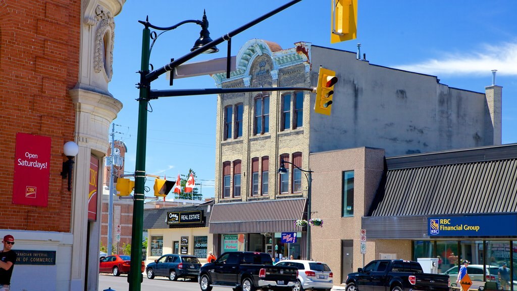 Ingersoll showing street scenes and a small town or village