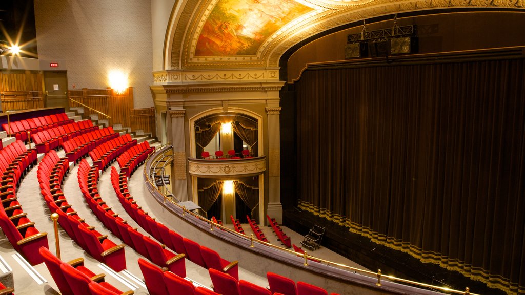 Grand Theatre showing theatre scenes and interior views