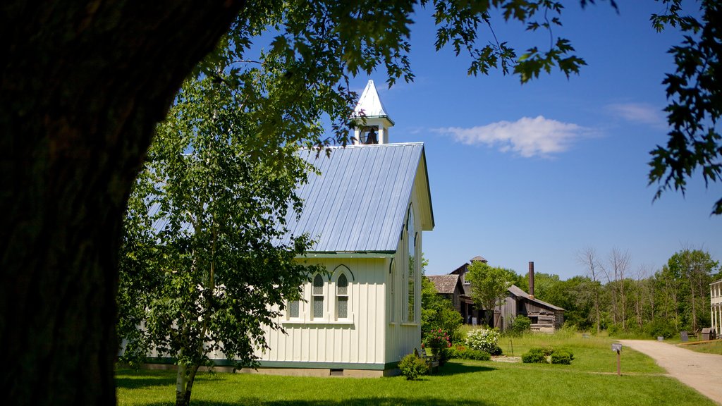 Fanshawe Pioneer Village featuring heritage architecture and a house