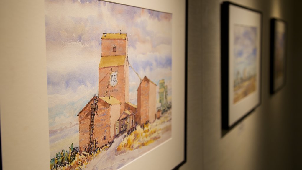 The Old School House Arts Centre showing interior views and art