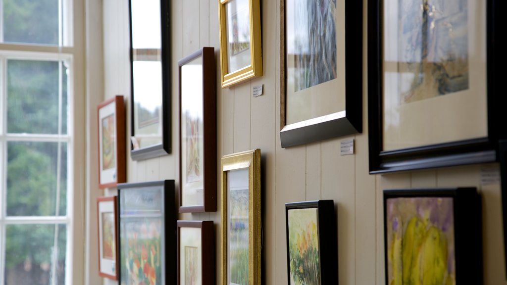 The Old School House Arts Centre showing art and interior views