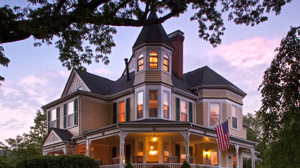 Blacksburg showing a sunset and a house