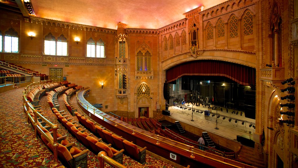 Hershey Theater mostrando escenas de teatro y vistas interiores