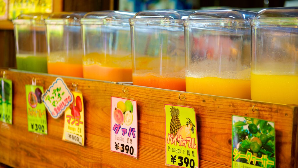 Okinawa World which includes drinks or beverages