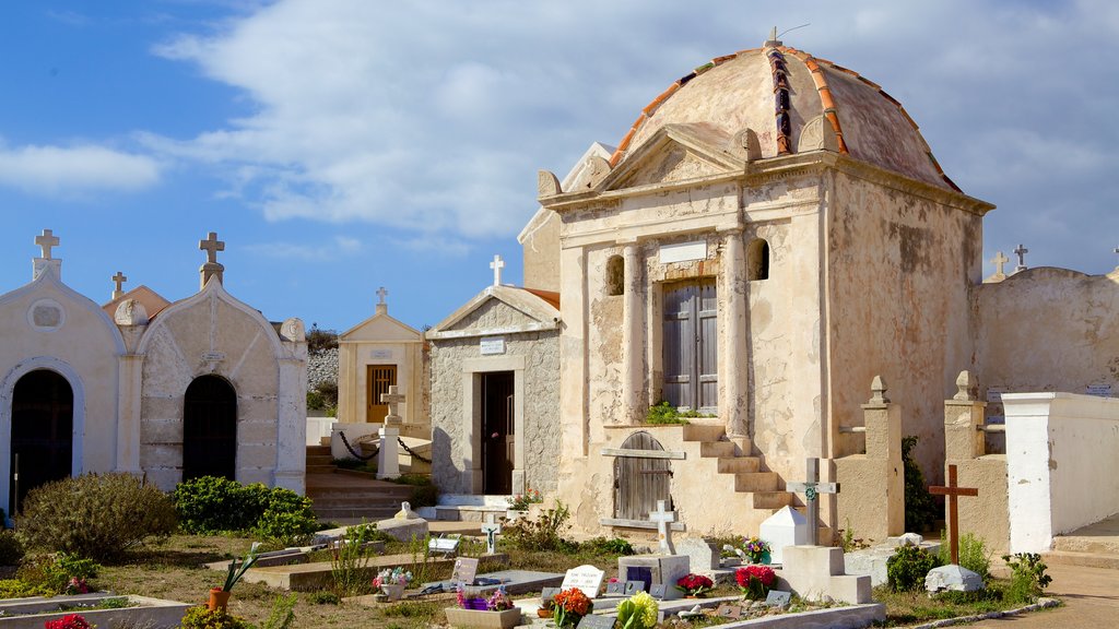 Cimetiere Marin showing heritage architecture and a cemetery