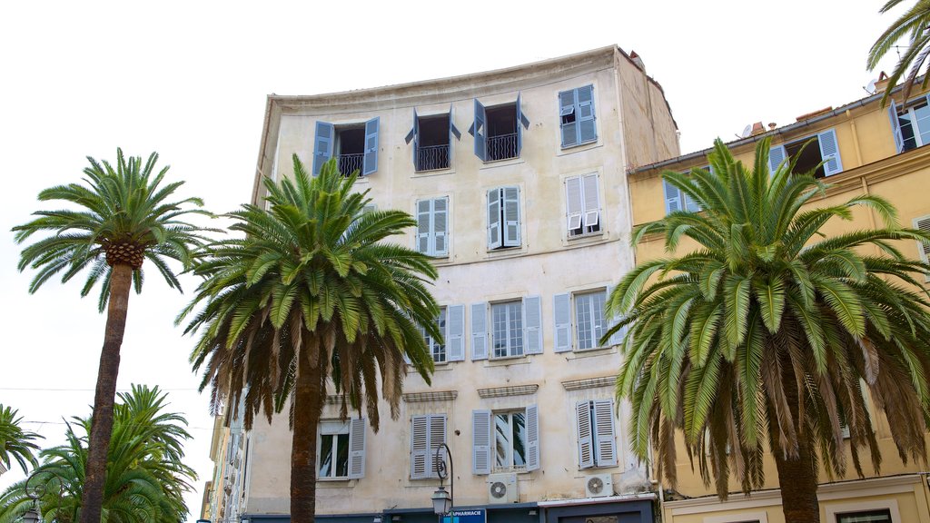 Place Foch showing heritage architecture and a house