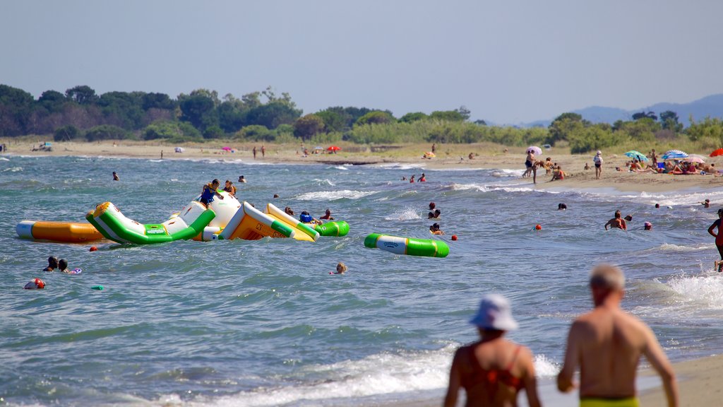 L\'Arinella Beach featuring swimming