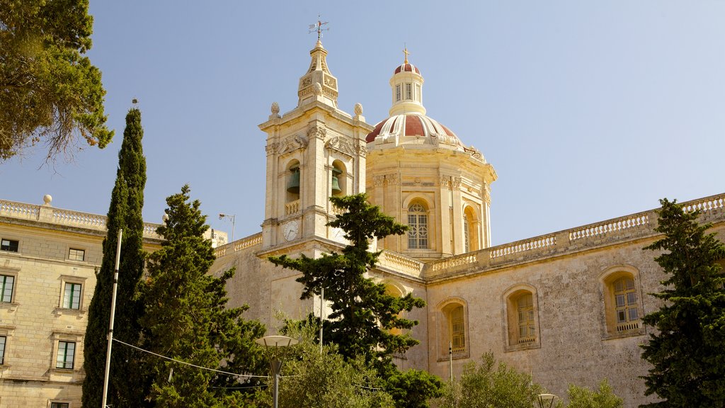 Rabat which includes heritage architecture, religious aspects and a church or cathedral