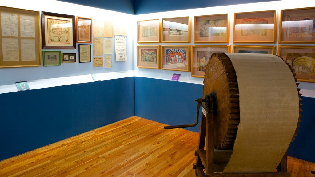 Manoel Theatre showing interior views and art