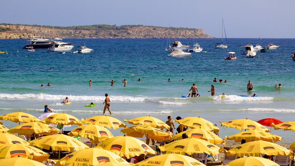 Mellieha Bay showing a sandy beach