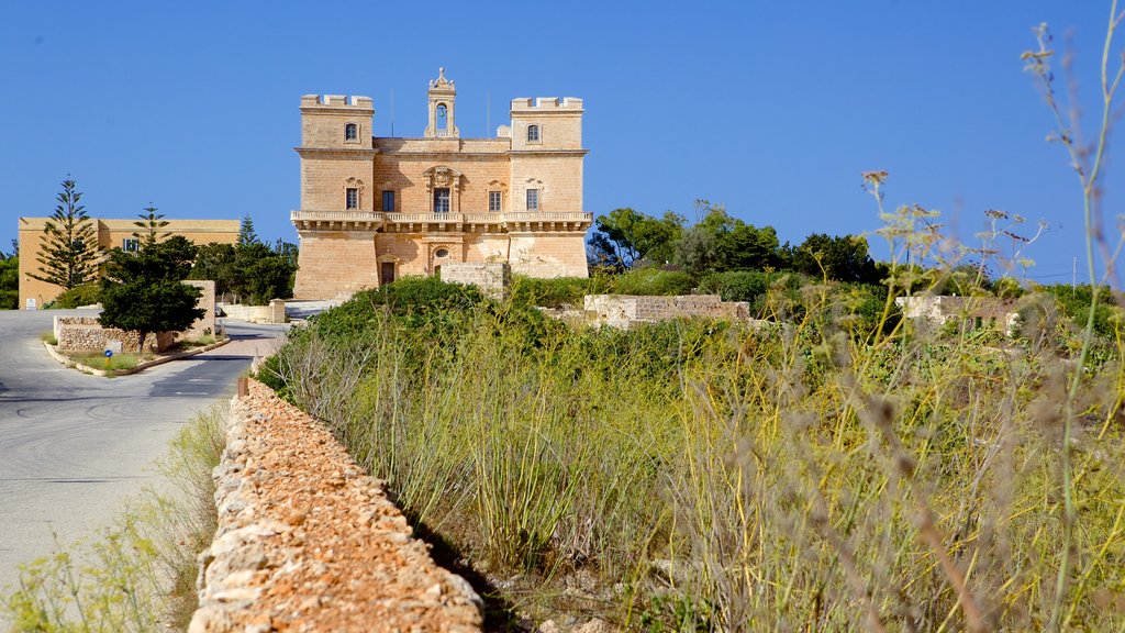 Selmun Palace showing heritage architecture and a castle