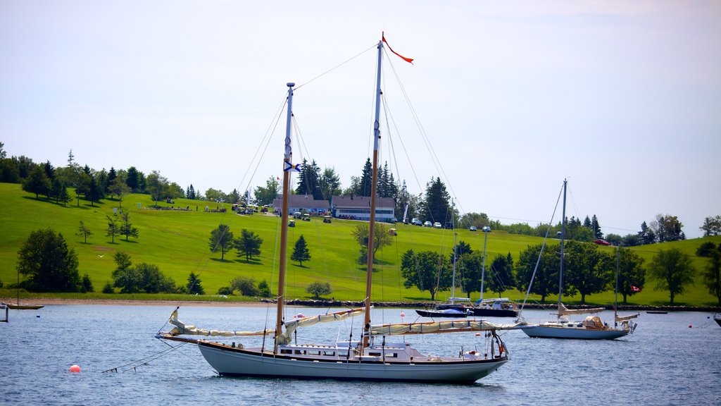 Lunenburg featuring landscape views, general coastal views and sailing