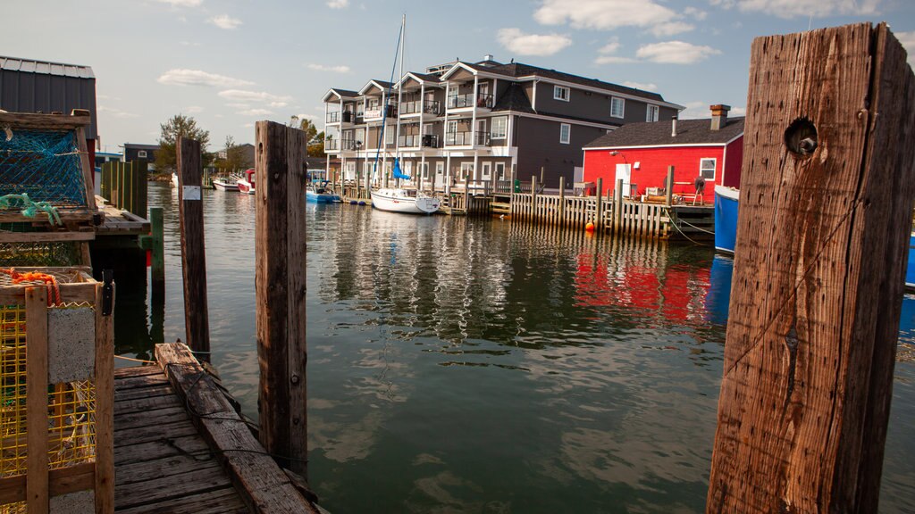 Fisherman\'s Cove toont een baai of haven