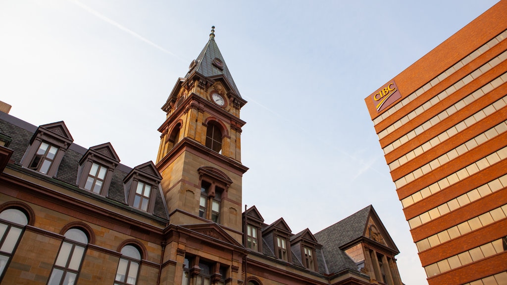 Halifax City Hall featuring heritage architecture and an administrative building