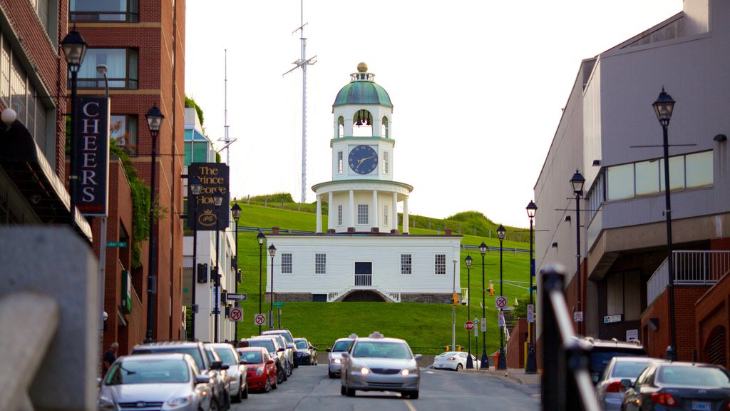 Halifax City Hall showing street scenes