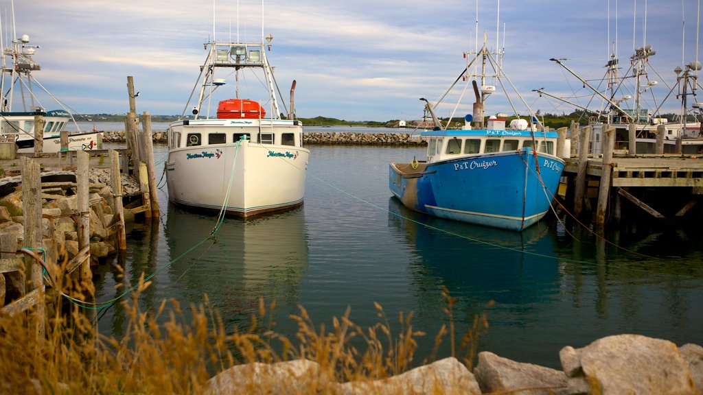 Yarmouth som visar en marina