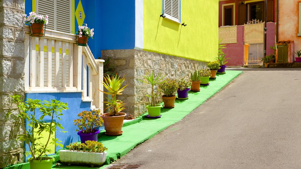 Santa Teresa di Gallura showing street scenes