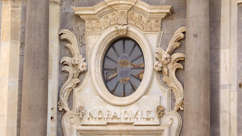 Catania Cathedral featuring a church or cathedral and heritage architecture