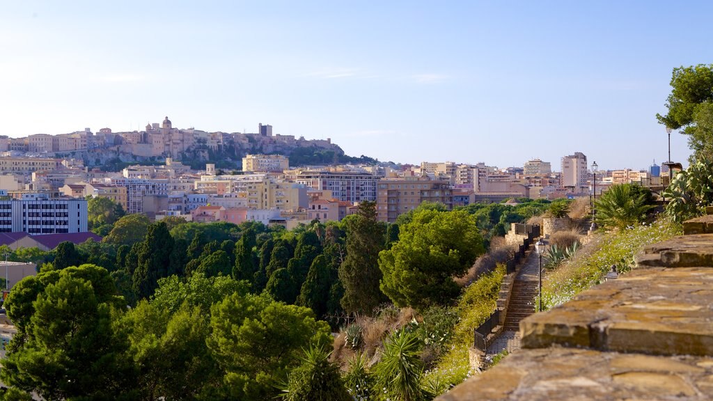 Sanctuary of Our Lady of Bonaria featuring a city