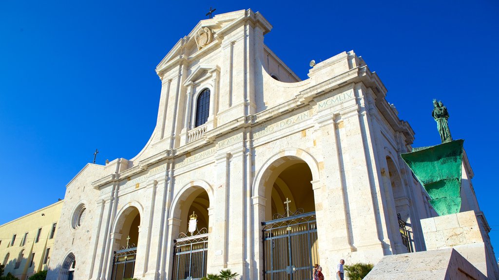 Sanctuary of Our Lady of Bonaria showing a church or cathedral, heritage architecture and religious elements