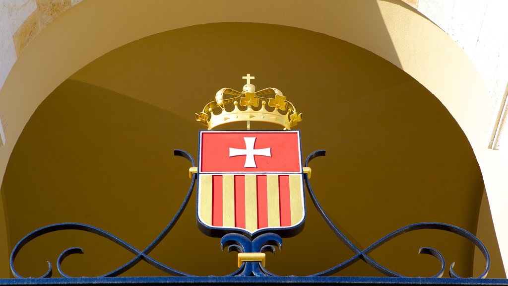 Sanctuary of Our Lady of Bonaria showing signage, religious elements and a church or cathedral