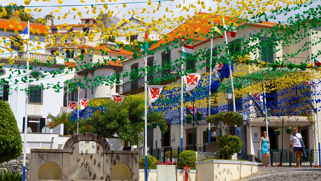 Ponta do Sol showing street scenes and flowers