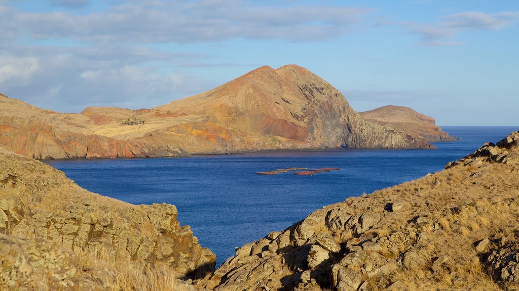 Punta de São Lourenço que incluye costa rocosa