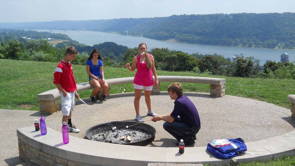 Madison featuring views as well as a small group of people