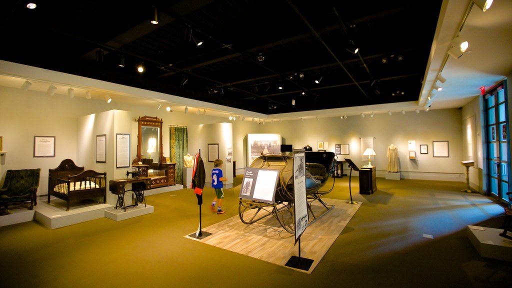 Mark Twain House showing interior views and a house