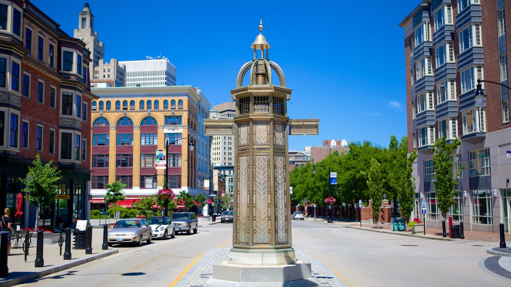 Providence Performing Arts Center featuring street scenes