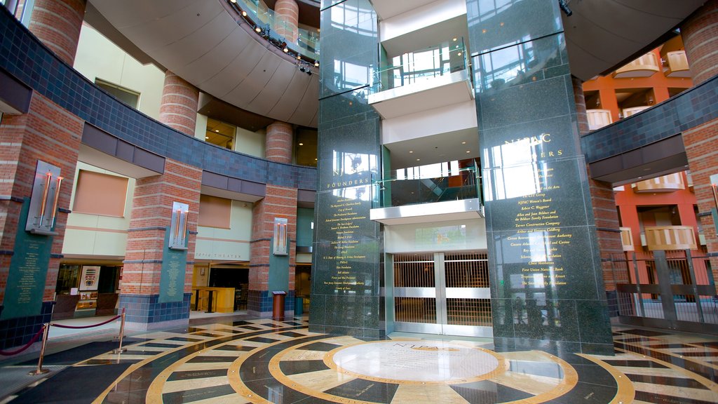 New Jersey Performing Arts Center which includes theatre scenes and interior views