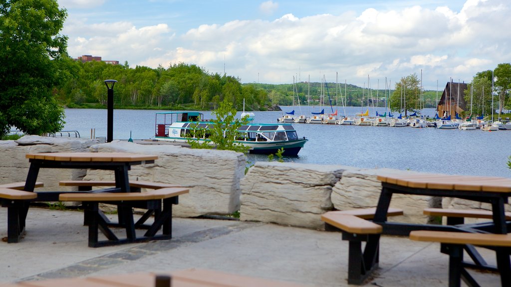 Science North featuring boating, sailing and a bay or harbor