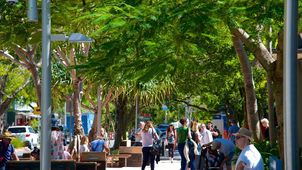 Hastings Street showing street scenes as well as a large group of people