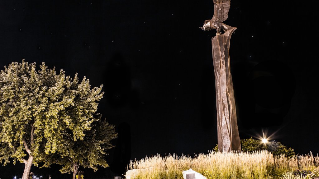 La Crosse ofreciendo arte al aire libre y escenas de noche