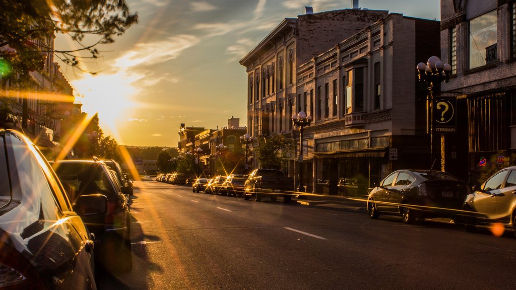 La Crosse caracterizando um pôr do sol