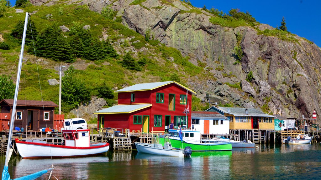 Quidi Vidi mostrando uma marina