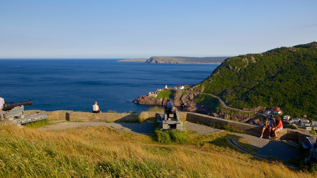 Signal Hill featuring general coastal views and heritage elements