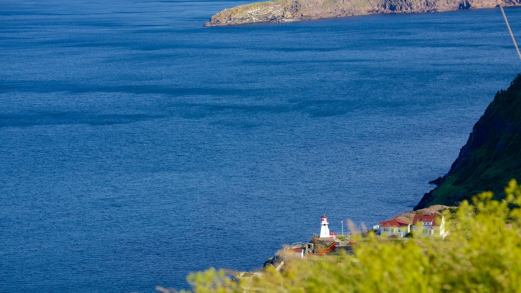 Cabot Tower showing general coastal views